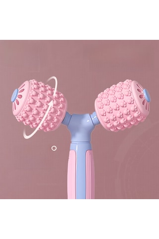 Skycity Kedi Parmaklıklı Silikon Yoga Masaj Aleti - Bacak Kasları Gevşetici, Fitness Egzersizleri İçin Taşınabilir Y-shape Roller Çok Renkli