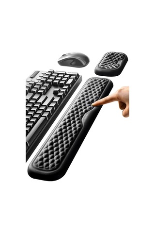 Coofbe Masaüstü Kol Dayama Padi Ergonomik Klavye Ve Mouse İçin Bilek Destek Seti Bilek Yastığı -