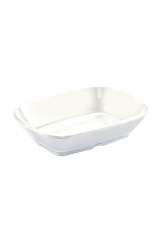 6 Ad Ermiya 14x10 cm Termo Melamin Kare Kayık Tabak
