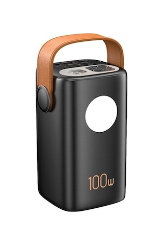 100w Pd 60000mah Ultra Yüksek Kapasiteli Çoklu Çıkışlı Dijital Göstergeli Hızlı Şarj Powerbank-1588 BEYAZ