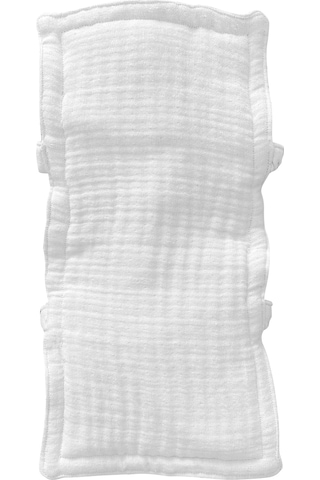 Pamuk Muslin Bebek Emzirme Yastığı Ter Emici Kol Yastığı Beyaz