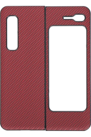 Galaxy Uyumlu Z Fold 1 Abs Kılıf Kırmızı Kaiyi