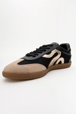 Luvishoes Luvi Shoes Perry Siyah Hakiki Deri Kadın Spor Ayakkabı Siyah