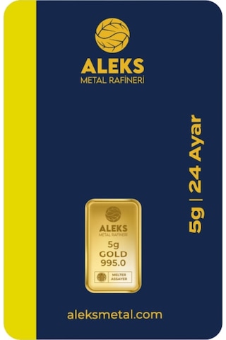 Agakulche 5 Gr 995 24 Ayar Amr Külçe Altın