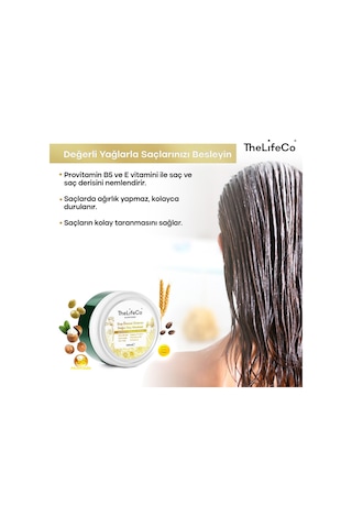 Thelifeco Hairfood Değerli Yağlar Serisi Duş Öncesi Onarıcı Doğal Saç Maskesi 200 ML