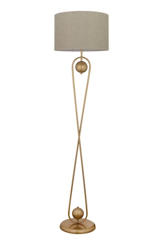 Letta Eskitme Şapkalı Eskitme Modern Tasarım Ayaklı Abajur Lamba Metal Lambader