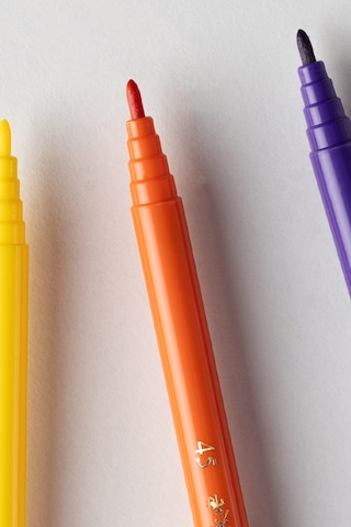 Faber-Castell Keçeli Kalem 20 Renk, Dayanıklı ve Parlak Renkler, Çocuklar İçin Güvenli, Su Bazlı Mürekkep