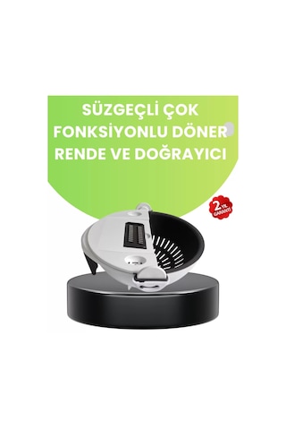 Ergonomik Sebze Rendeleyici Ve Süzgeç Hazneli Dilimleyici