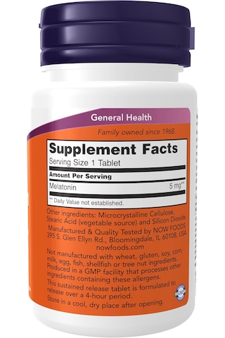 Now Foods Melatonın 5 Mg 120 Tablet