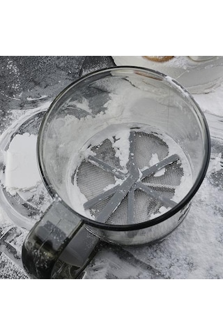 250ml Plastik Bardak Un Eleği İnce Örgü Çok Fonksiyonlu Kompakt Boyutlu Un Diğer