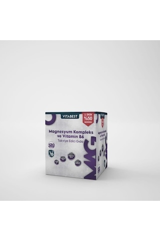 Vıtabest Magnezyum Kompleks & B6 120 Tablet