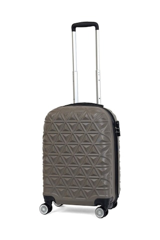Reymond Luggage Piramit Desen ABS Seyahat Valizi, Canyon Serisi, Taş - Kabin Boy Taş