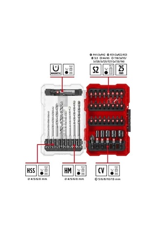 39 Parça Matkap Uç Seti 25 Mm Bitler İle Çok Yönlü Delme İmkanları