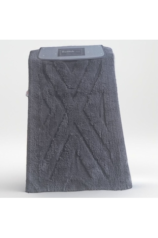 Özdilek Tufting Aris 2'li Banyo Paspası Antrasit Çok Renkli