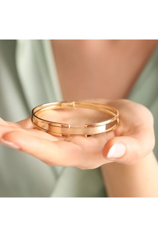 Altın Kaburga Kelepçe Çift Kol Tek Sıra 10 MM