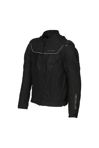 Venom Motosiklet Montu Raptor Hörgüçlü Full Korumalı 4 Mevsim Motorcu Mont Siyah