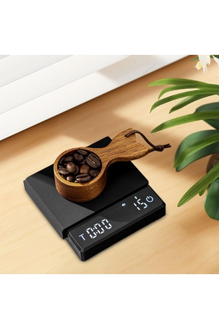 Suntek Mutfak Kahve Terazisi Yeni Eve Taşınma Hediyeleri Siyah Siyah