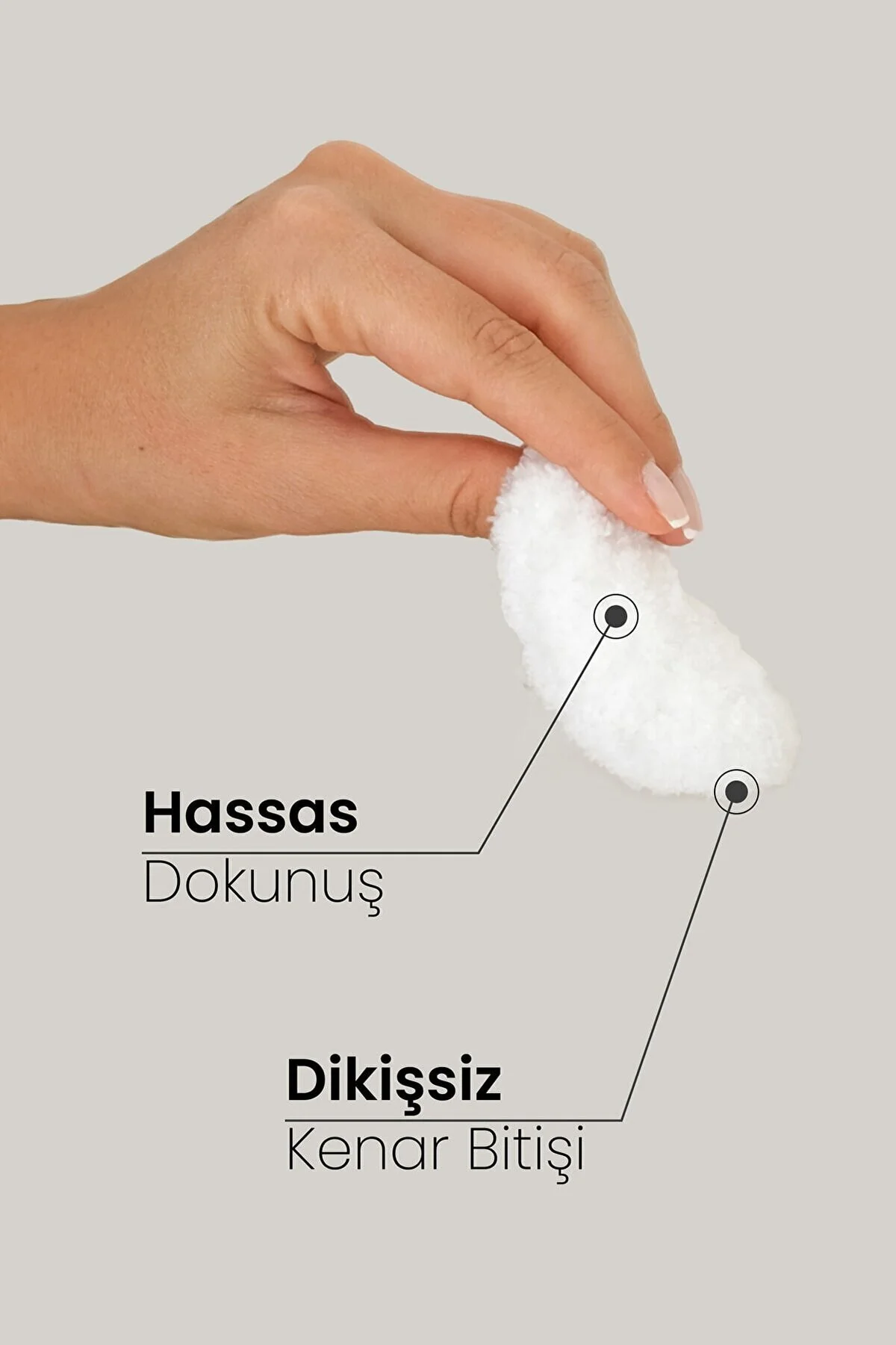 Monoibio Makyaj Temizleme Pamuğu - %100 Pamuk Yıkanabilir Yüz Temizleme Pamuğu 2'li Paket