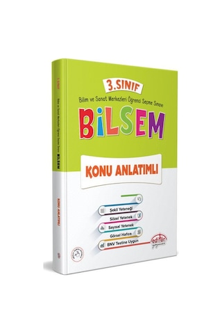 Editör 3. Sınıf 2022 Basım Bilsem Hazırlık Kitapları Seti 4 lü