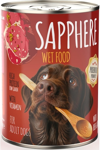 Sapphere Kırmızı Etli Yetişkin Köpek Maması Konserve 400 G