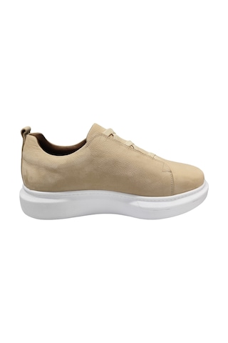 King Paolo King Shoes Bej Rengi Lastikli Erkek Ayakkabı Beyaz
