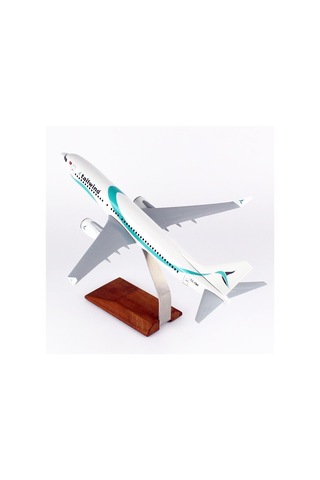Thy024 1/100 Ölçek, Tailwind Business B737-800 Yolcu Uçağı, Sergilemeye Hazır Ahşap Standlı Model-56278