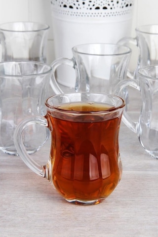 Paşabahçe Dem Kulplu Çay Kahve Bardağı Su Bardak 6Lı 140 Cc 55373