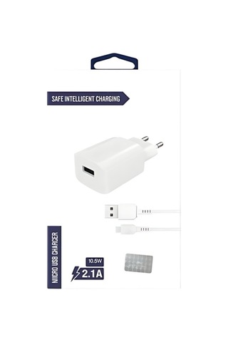 Micro 10.5w 2.1a Şarj Aleti - Beyaz- Tek Ebat