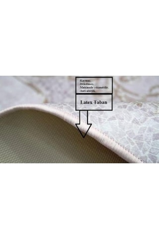 Brillant Hld11306.804 Meriç Daire 150X150 Püsküllü Lateks Halı (434308783)