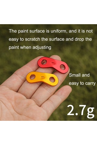 10 Adet Açık Kamp Alüminyum Alaşımlı Dürbün Rüzgar Halatı Toka Gölgelik Çadır Çekme Halatı Durdurma Ayar Parçası Gümüş