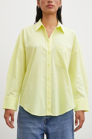 Never More Regular Fit Poplin Gömlek Sarı