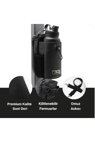Peakmotion Manyetik Siyah Spor Çantası Suya Dayanıklı Tasarım, Çok Bölmeli Spor & Seyahat Çantası
