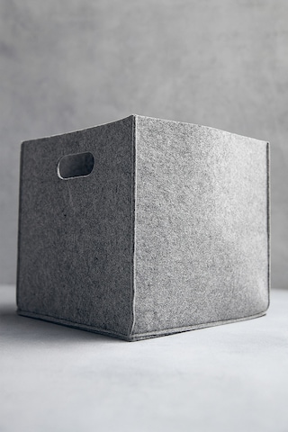 Yunusoğlu Home Çok Amaçlı Kullanım Keçe Organizer Dolap İçi Düzenleyici Saklama Kutusu Sepet Gri