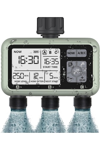 3 Çıkışlı Elektronik Su Zamanlayıcı