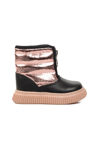 Siyah-pudra Suni Deri Bebek Kar Botu Staye B Siyah-pudra Siyah - Pudra