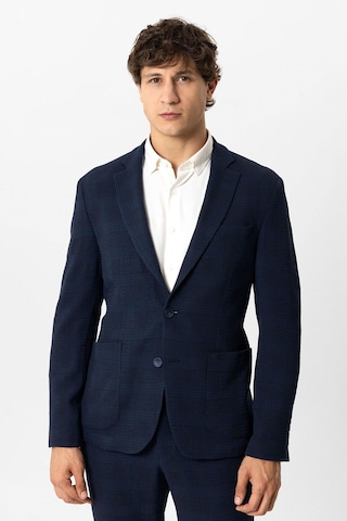 Back And Bond Lacivert Slim Fit Mono Yaka Ceket Çok Renkli