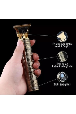 Usb Şarjlı Vintage T9 Traş Makinesi