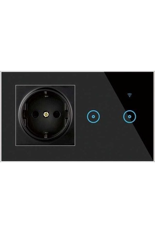 Pazly Wi-fi Priz - Dokunmatik, Google Asistan, 2'li Grup, Uzaktan Kontrol, Akıllı Anahtarlı Priz Diğer