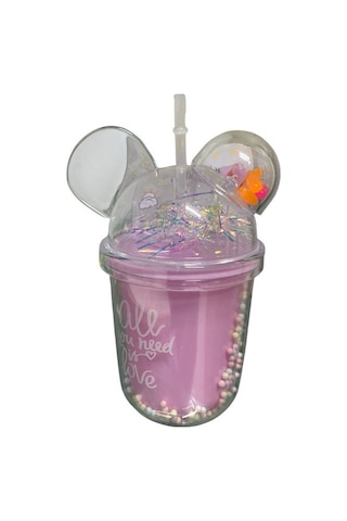 350 Ml Pipetli Bardak 3473 Çok renkli