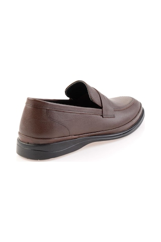Bambi Kahve Hakiki Deri Erkek Loafer Ayakkabı E01081002803 Kahve
