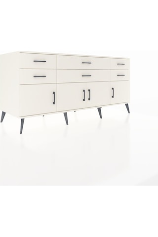 Kronos Konsol 2 Raflı 6 Çekmeceli 4 Kapaklı 176x59x83 Aytaşı-aytaşı/aytaşı Aytası