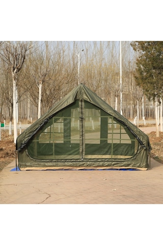 6 Metrekare Otomatik Şişme Çadır 4 Mevsim 300 200 210cm Haki