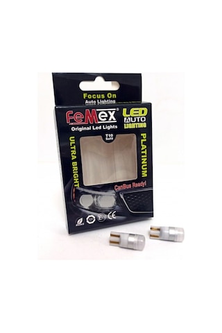 Femex T10 Ampul 1smd 3030 Chipset Mini Beyaz Led Aktif Canbus