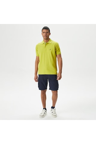Nautica Erkek Yeşil Classic Fit Kısa Kollu Polo Düz K35000t Yeşil