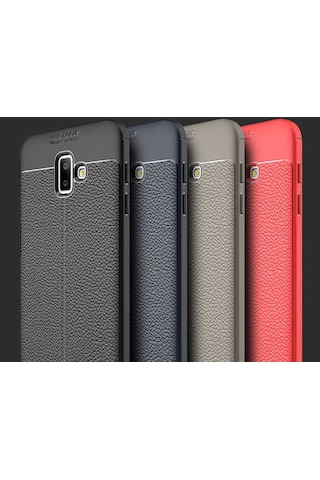 Samsung Galaxy Uyumlu J6 Plus Kilif Deri Tarzi Niss Silikon Case 389468114