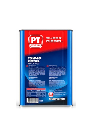 Petro Time 15W-40 Cf/4 Sj Motor Yağı 16 L