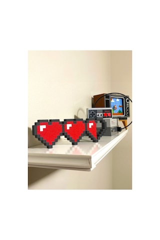 Minecraft Kalp Süs Biblo Duvar Ve Masaüstü Süsü