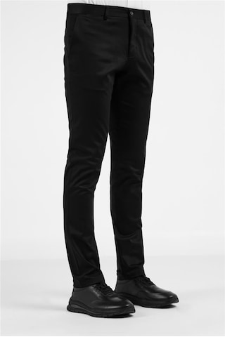 İmza Siyah Yan Cep Casual Slim Fit Pamuklu Chino Pantolon 1003255172 Siyah
