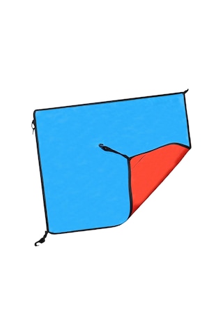 Homyl Çadır Üstü Kumaş Yağmur Koruması Çok Mavi-turuncu Mavi Turuncu Mavi - Turuncu