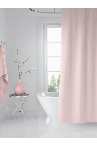 Tropik Home Pudra Banyo Perdesi-banyo Dekorasyon Perdesi 180x200cm Gül Kurusu Duş Perdesi Genel